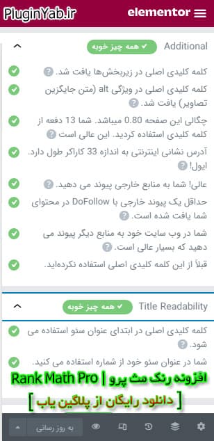سئو المنتور با افزونه رنک مث پرو