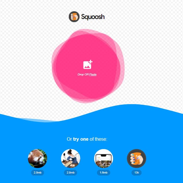 سایت کاهش حجم عکس squoosh.app