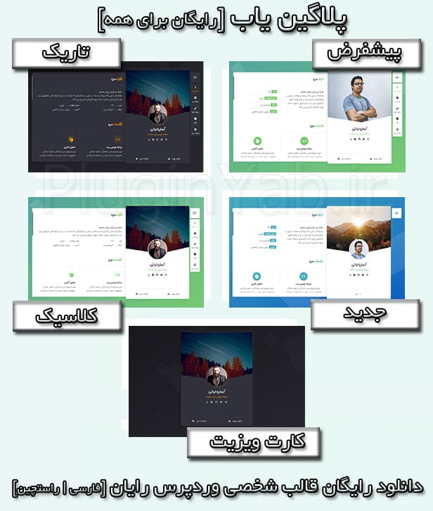 دانلود رایگان قالب اورجینال رایان وردپرس RyanCv Resume فارسی راستچین