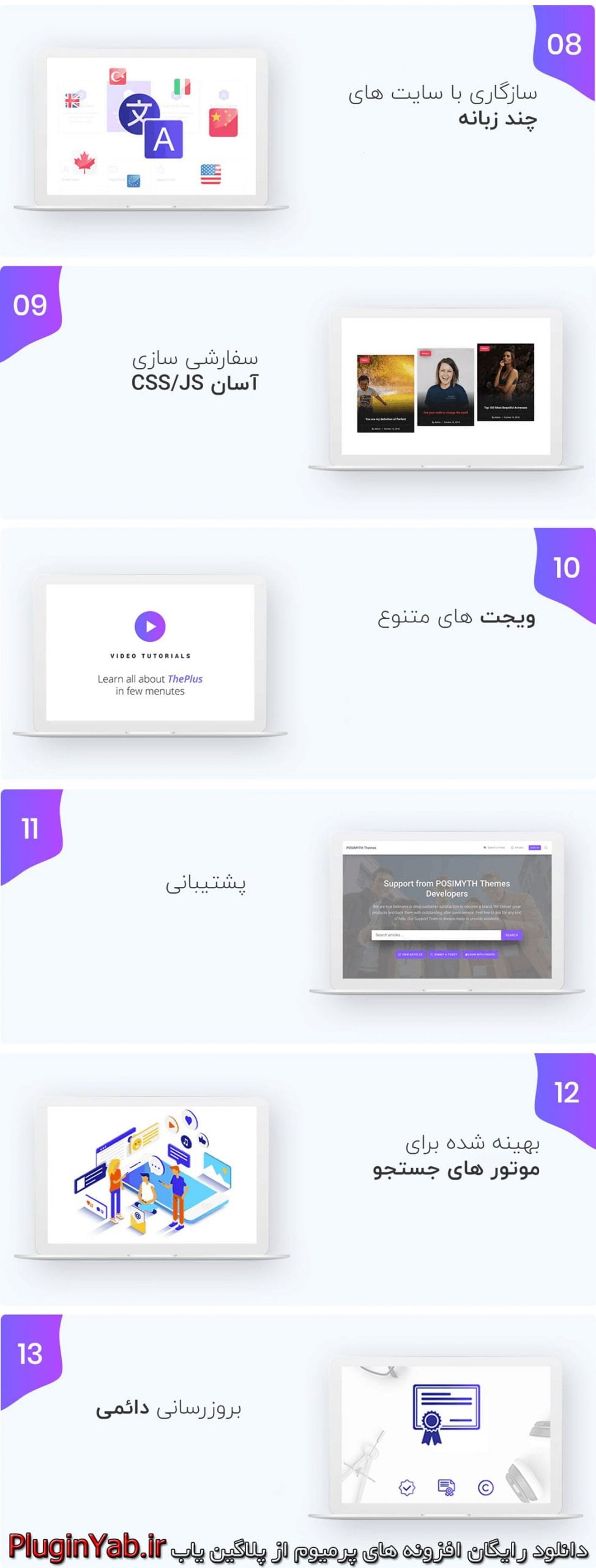 خرید لایسنس رایگان افزونه پلاس المنتور The Plus Elementor فارسی بروز اورجینال
